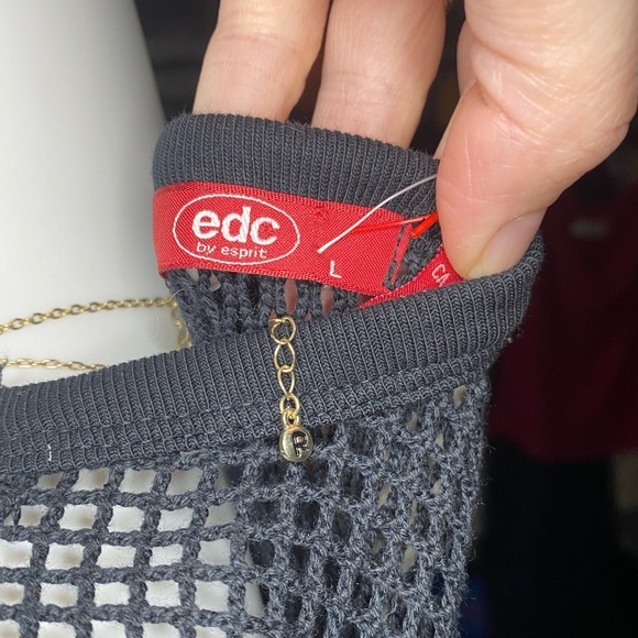 Esprit- Edc Fishnet Tank Top - Picture 6 of 6